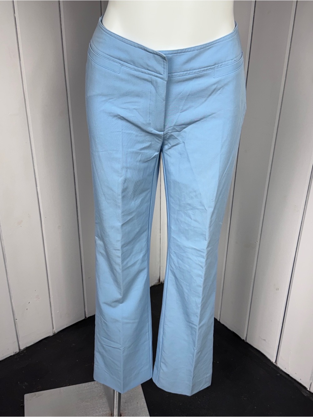 George Light Blue Straight Leg Pants